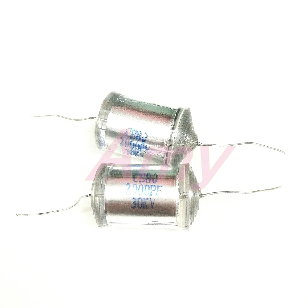 CB80 axial plii polüstüreen film kõrge pinge kondensaator CB80-30KV-2000PF SM Pilt 0
