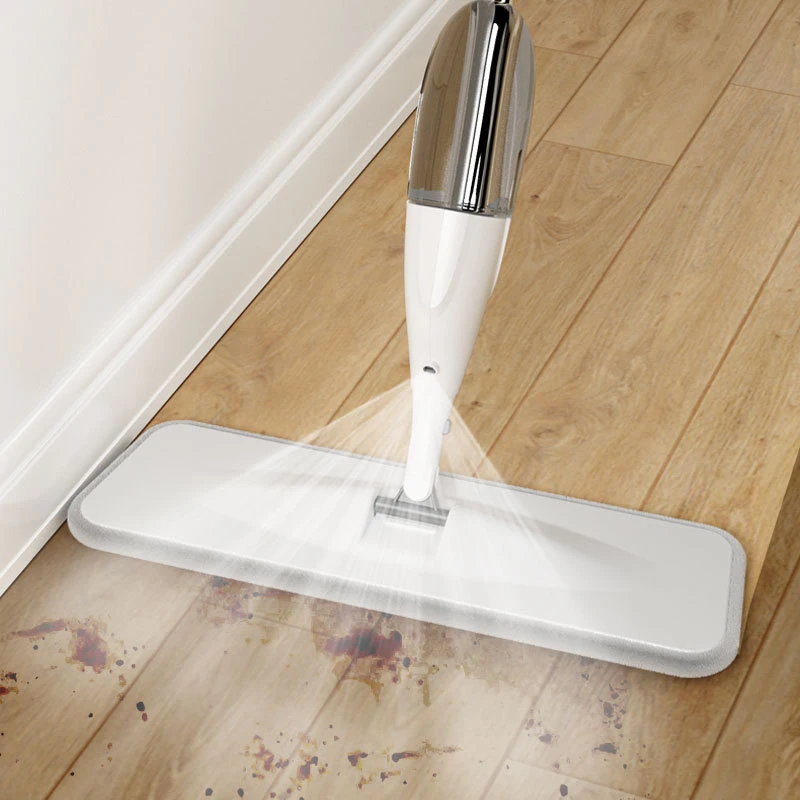 360 Kraadi Spray Põranda Mop Koos Korduvkasutatavad Microfiber Padjad Käepide Mop Kodu Köögis Laminaat Puit, Keraamilised Plaadid Põranda Puhastamine Pilt 2
