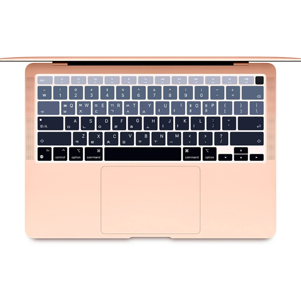 Korea paigutus Sülearvuti Klaviatuuri Kate Veekindel For MacBook Air 13 tolli M1chip A2337(2020)Värv pehmest silikoonist klaviatuuri Juhul Nahk Pilt 2