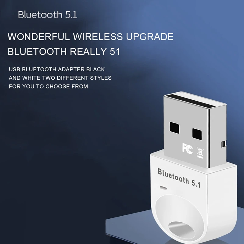 USB-Bluetooth Adapter, 5.1 Bluetooth Vastuvõtja USB Bluetooth5.1 Dongle Saatja Aptx Mini Adapter ARVUTI Sülearvuti Kõlar Pilt 2