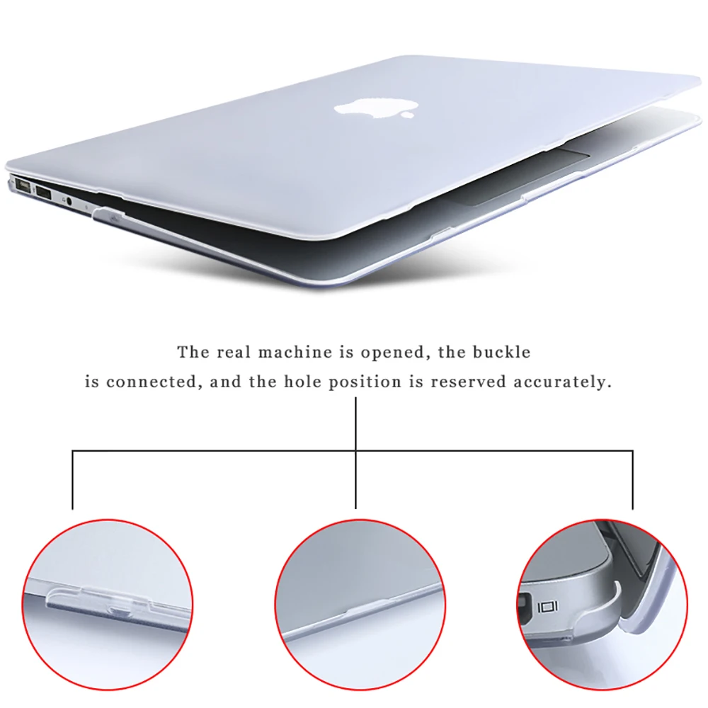 Uus A2485 Laptop Case For Macbook Pro 16 Juhul A2442 M1 Pro 14 15 13 12 Touch Kate ID Mac book Air M2 Juhul A2681 A2337 A2179 Pilt 4