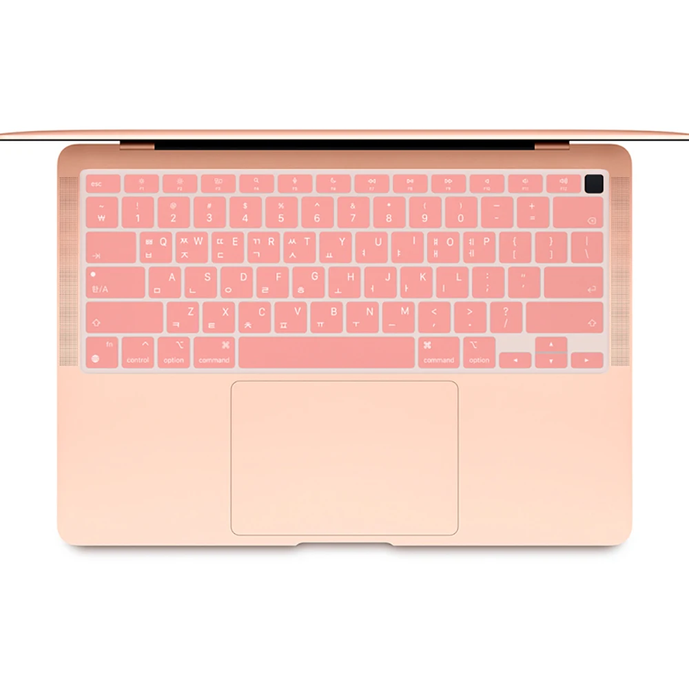 Korea paigutus Sülearvuti Klaviatuuri Kate Veekindel For MacBook Air 13 tolli M1chip A2337(2020)Värv pehmest silikoonist klaviatuuri Juhul Nahk Pilt 4