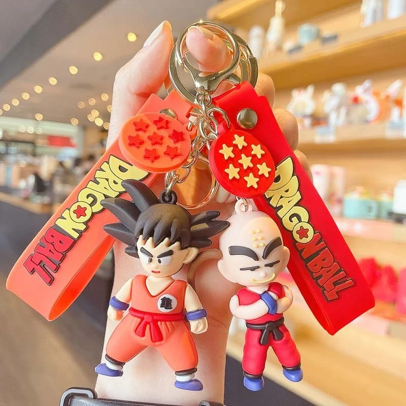 Dragon Ball Z Goku Kuririn Gohan Kame Sennin Võtmehoidjad armas anime multikas Kaunistused lapsed mänguasjade kollektsiooni nukud kott ripats kingitus Pilt 0