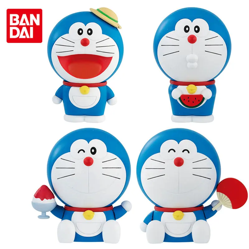 Bandai Tõeline Gashapon Doraemon Capchara Suve Kollektsiooni Nukud Kawaii Armas Anime Tegevus Joonis Mänguasjad, Lapsed Poisid Tüdrukud Kingitused Pilt 0