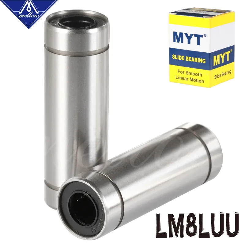 Suure täpsusega MYT LAAGRI LM8LUU LML8UU 8x15x45mm 8mm Pikk lineaarne kuullaager Bush Puks Ultimaker 2 3D printerite ja Cnc Osad Pilt 0