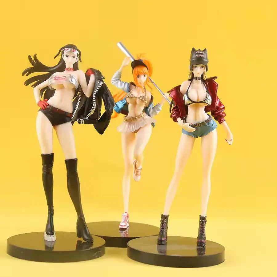 2022 Uus Anime Üks Töö Seksikas Boa Hancock Nami Nico·Robin Streetwear Linna-Tüdruk Joonis PVC Tegevus Arvandmed Kogumise Mudeli Mänguasjad Pilt 0
