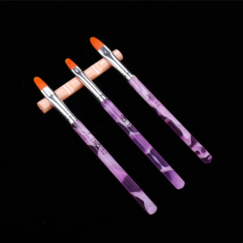 Küünte Harja Rack 5 Võrgud Plastikust Maniküür Akrüül UV-Geeli Pintsel Maali Pen Displayer Crystal Küünte Salon Omanik Korraldajad Seista Pilt 1