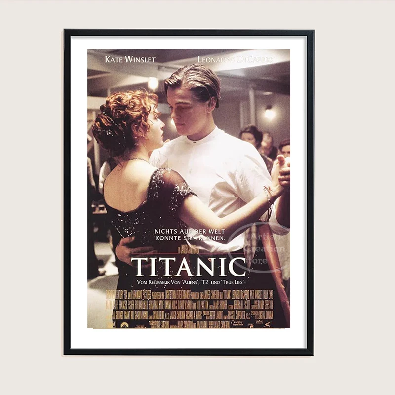 Titanic on Filmi Plakat Classic Vintage Lõuendile Maali Pilte Prindi Moodne Perekond Magamistuba, Baar, kohvik Seina Home Decor Pilt 1