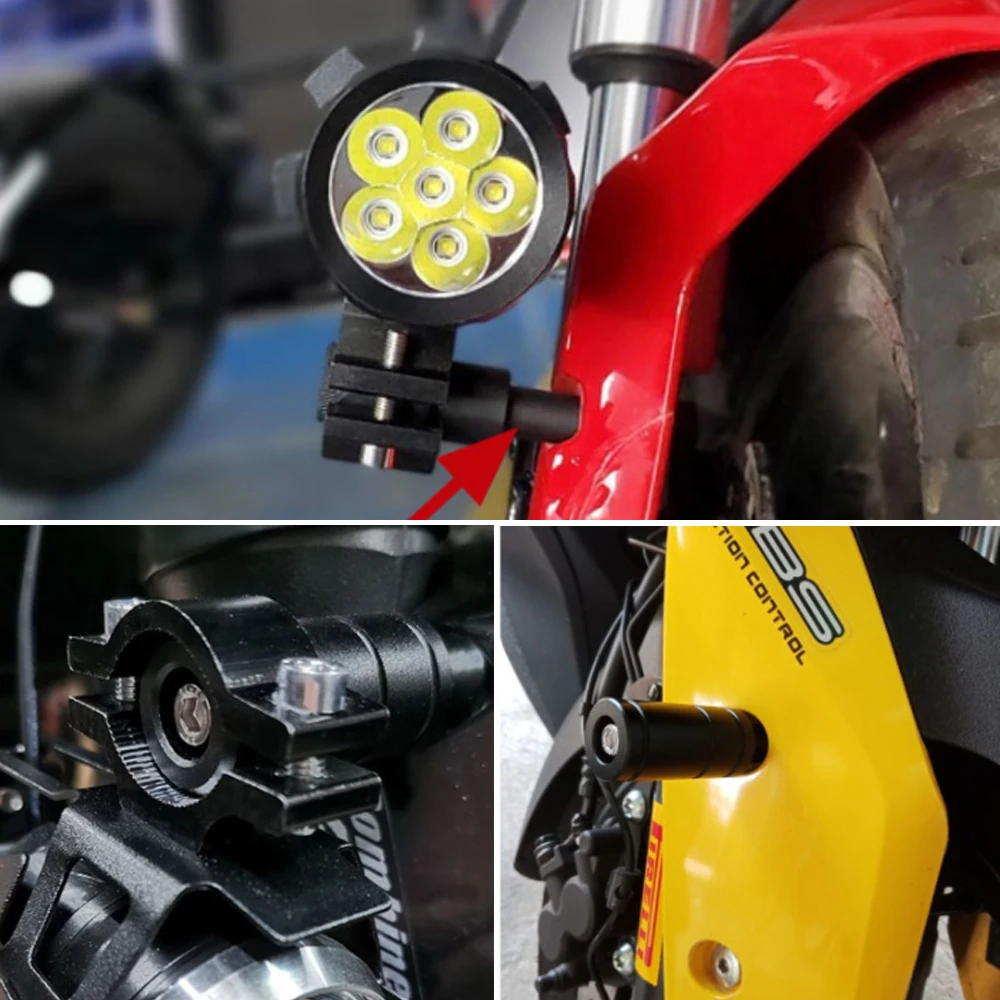 Alumiinium mootorrataste bracket LED-moto esitulede udutuli laiendamine alusraamiga sport bike taillight masti montaaž Pilt 5